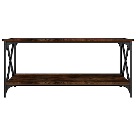 vidaXL Stolik kawowy, przydymiony dąb, 100x50x45 cm