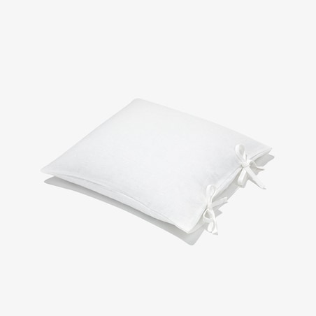 Poszewka lniana 40x40 biała