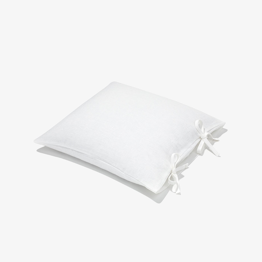 Poszewka lniana 40x40 biała