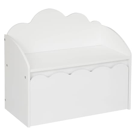 Skrzynia na zabawki z siedziskiem 2w1, ławka dziecięca, 60 x 53,4 x 30 cm