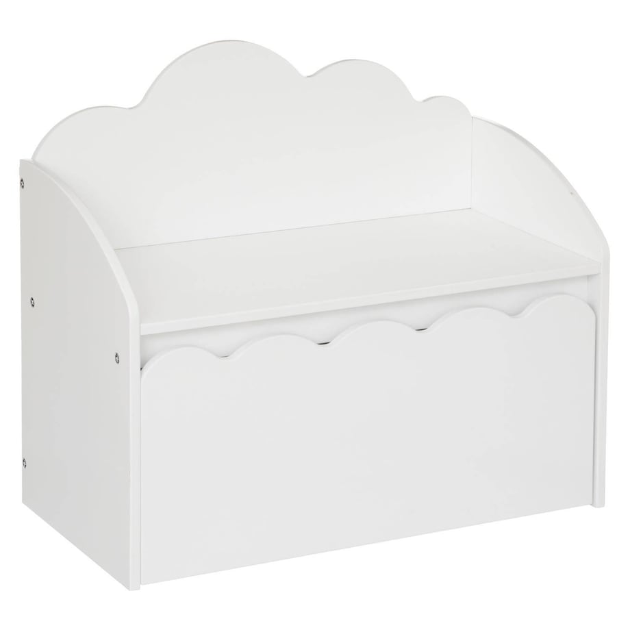 Skrzynia na zabawki z siedziskiem 2w1, ławka dziecięca, 60 x 53,4 x 30 cm