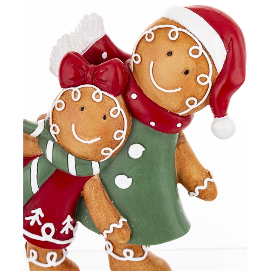 Figurka - piernikowe dzieci na łyżwach 20x15 cm PATTINATORI