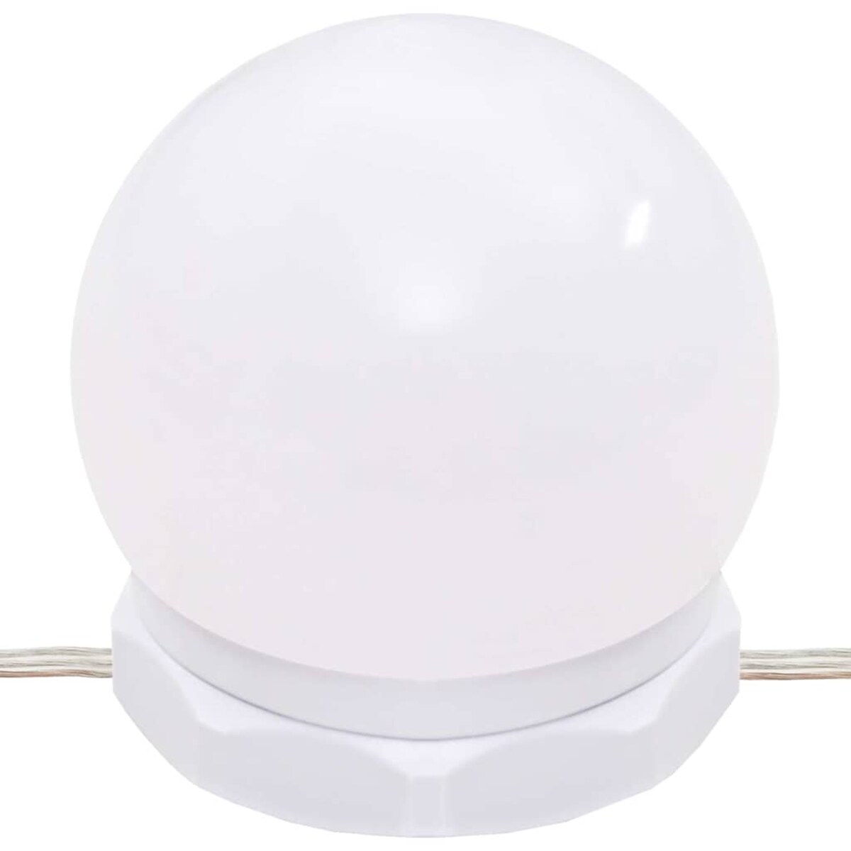 vidaXL Toaletka z oświetleniem LED, biała, połysk, 74,5x40x141 cm