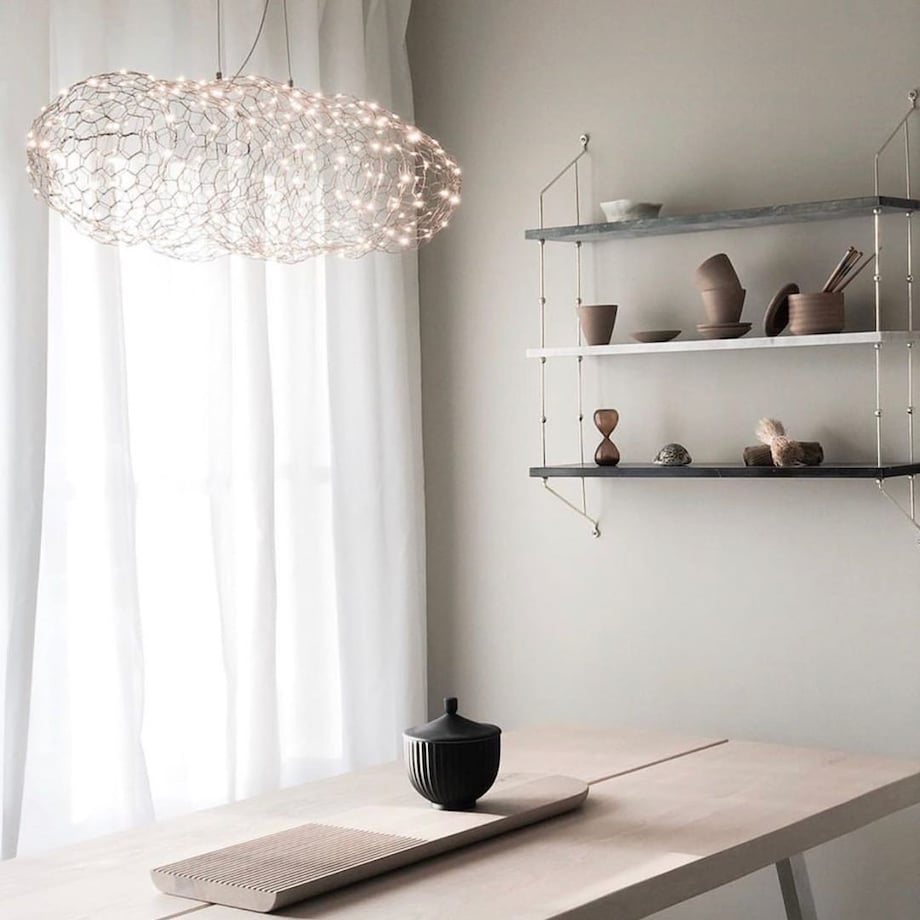 Designerska lampa wisząca Hayden 4201250-6501 By Rydens chmura LED 15W 2700K złota