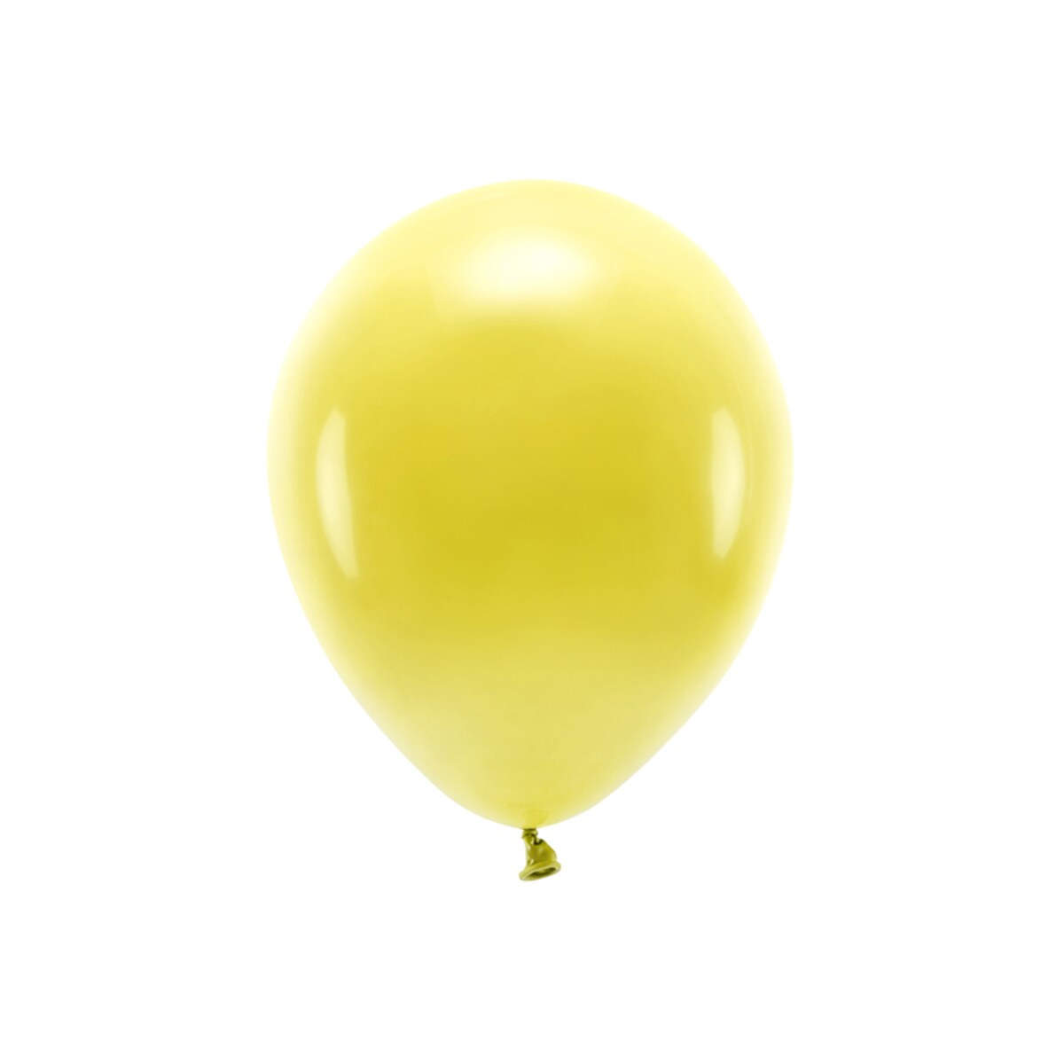 Balony Eco 30cm pastelowe, ciemny żółty (1 op. / 10 szt.)