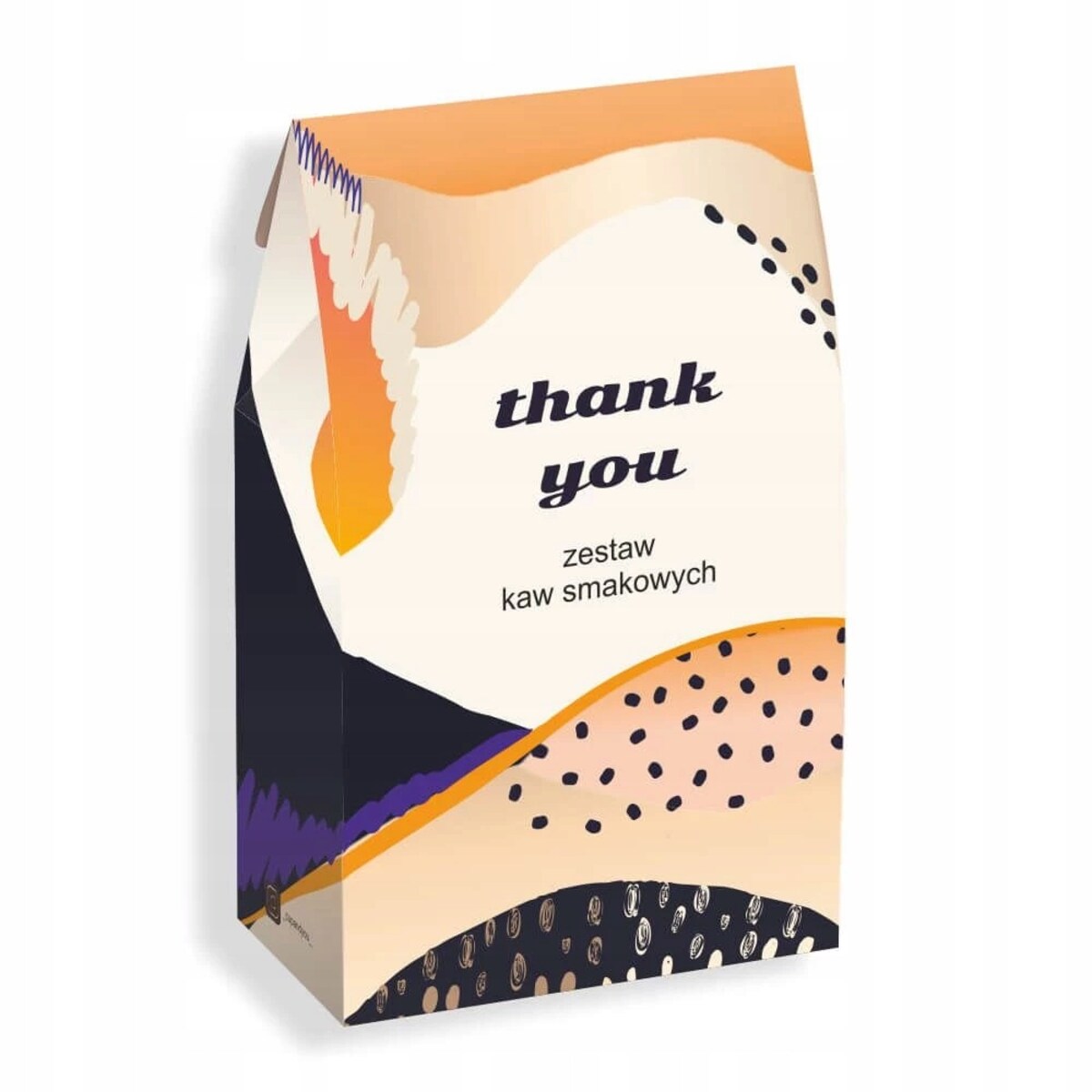 BOX prezentowy THANK YOU - zestaw kaw smakowych świeca sojowa kubki kawa waniliowa - prezent upominek podziękowanie dla nauczyciela wychowawcy kobiety faceta