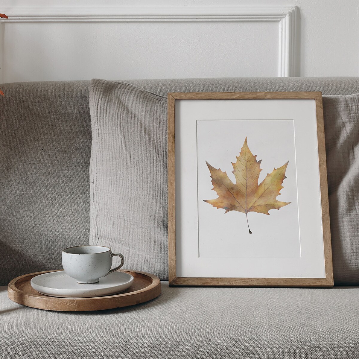 Plakat Liść klonu 21x30cm