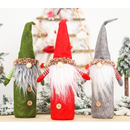 Ubranko Pokrowiec Ozdoba Na Butelkę Skrzat Krasnal