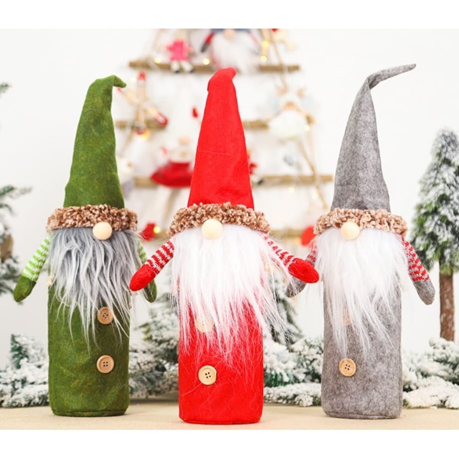 Ubranko Pokrowiec Ozdoba Na Butelkę Skrzat Krasnal