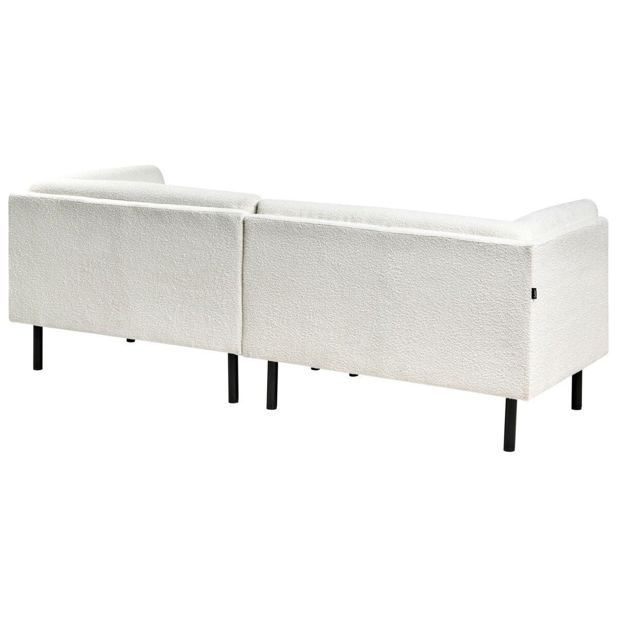 Sofa VORGOD Boucle Złamana biel dla 3 osób