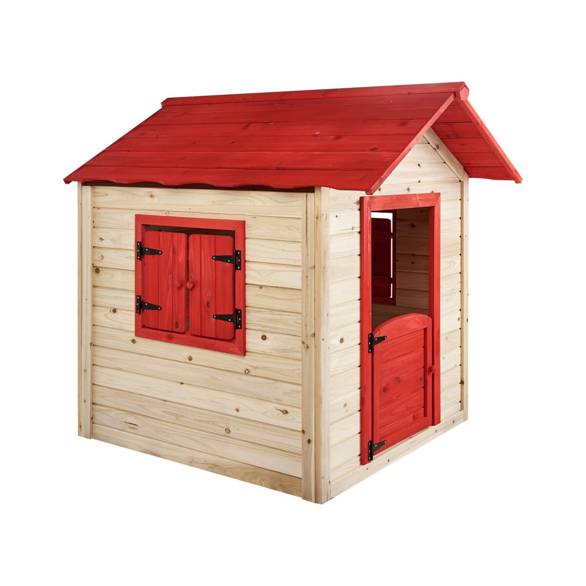 Domek ogrodowy dla dzieci drewniany jasne drewno PELOPIO