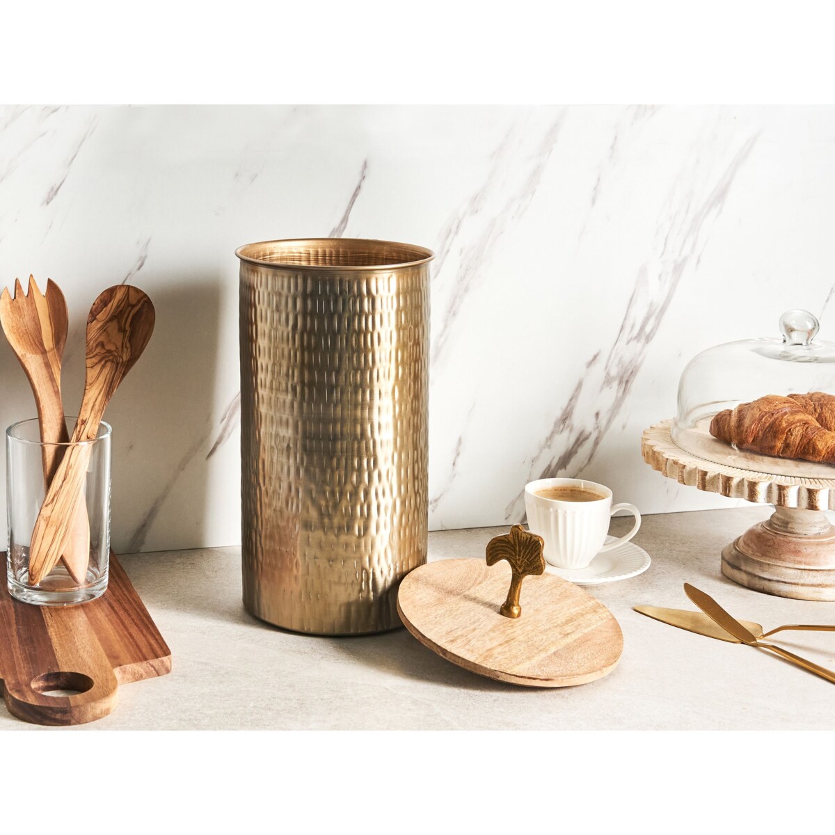 Pojemnik dekoracyjny złoty ASWAN