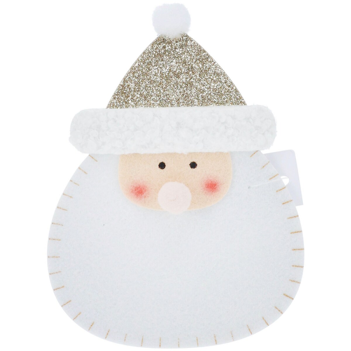 Świąteczna Kieszonka Etui Pokrowiec Na Sztućce Filc Mikołaj 11X15 Cm