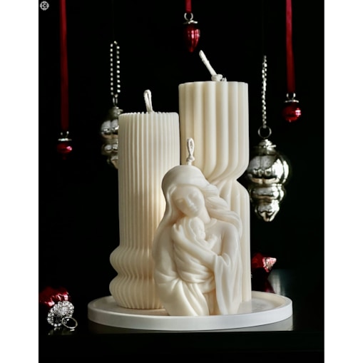 Zestaw świec sojowych ozdobnych Mary