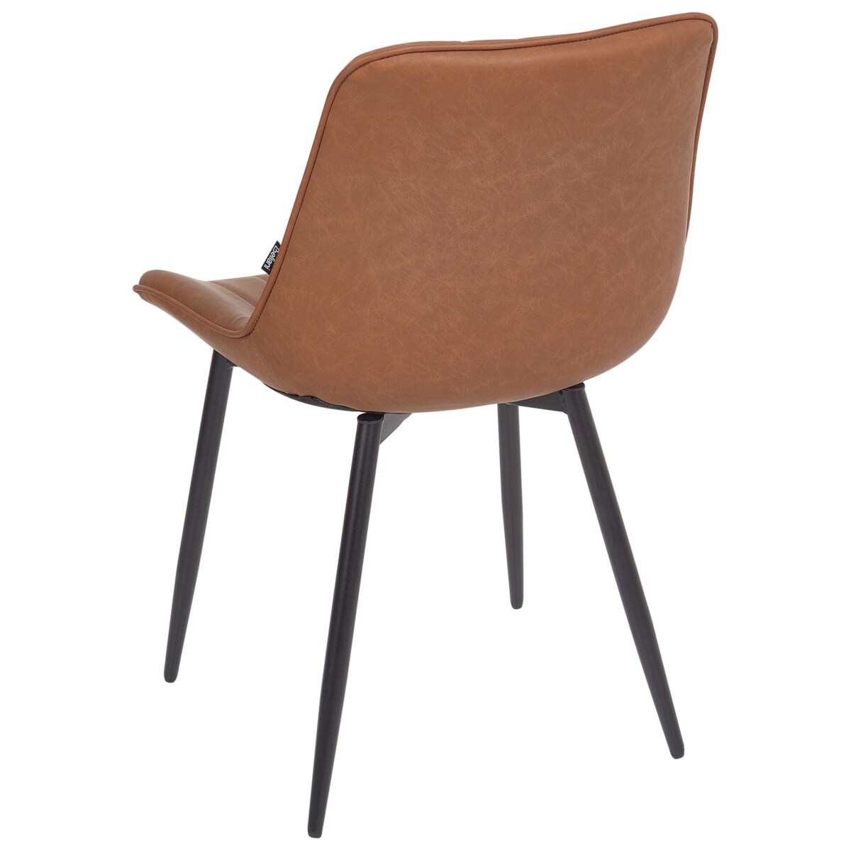 Zestaw 2 Skóra ekologiczna Krzesło do jadalni Brązowy DUBROVNIK