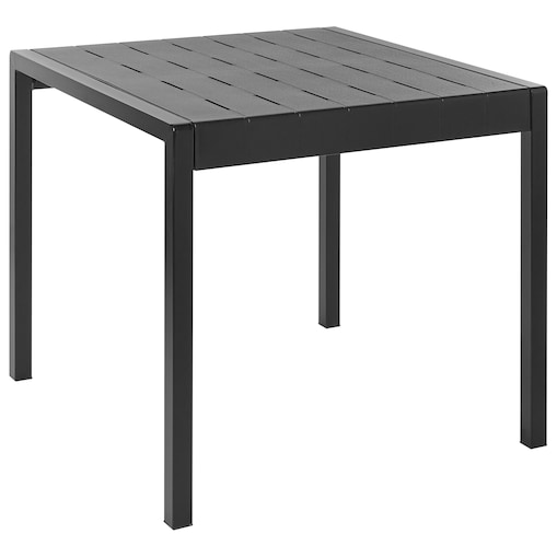 Stół ogrodowy BARTICA 81 cm 84 cm Czarny