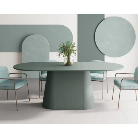 Stół rozkładany CAPITOLO 160(208)x90 zielony