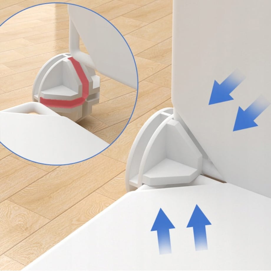 Szafa modułowa geometric biała garderoba regał półki drążek na ubrania