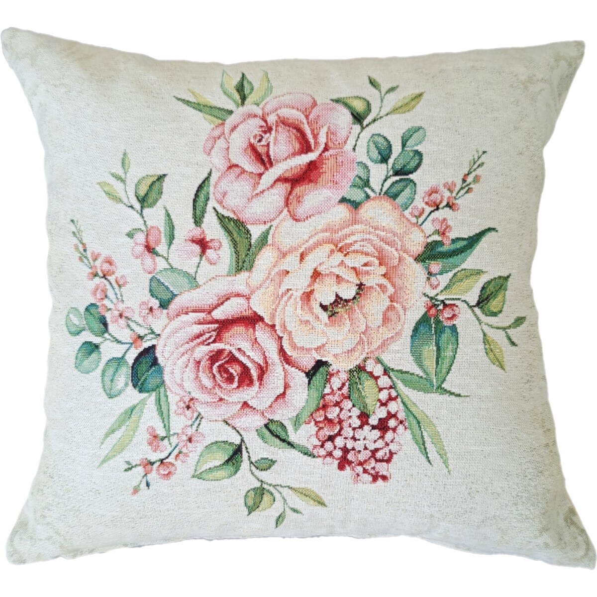 Poszewka Na Poduszkę Jasiek 45X45 Cm Żakardowa Dekoracyjna Ozobna