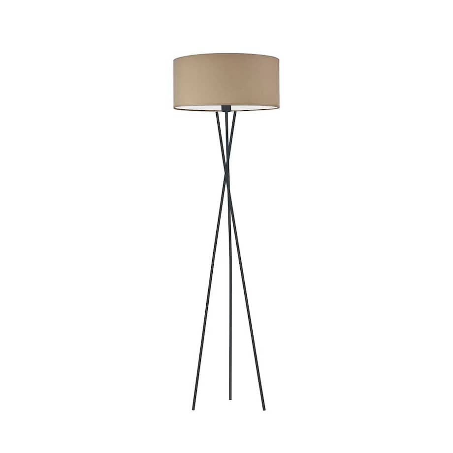 Lampa stojąca podłogowa trójnóg z abażurem walec MORIS