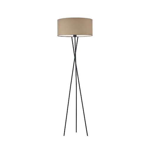 Lampa stojąca podłogowa trójnóg z abażurem walec MORIS