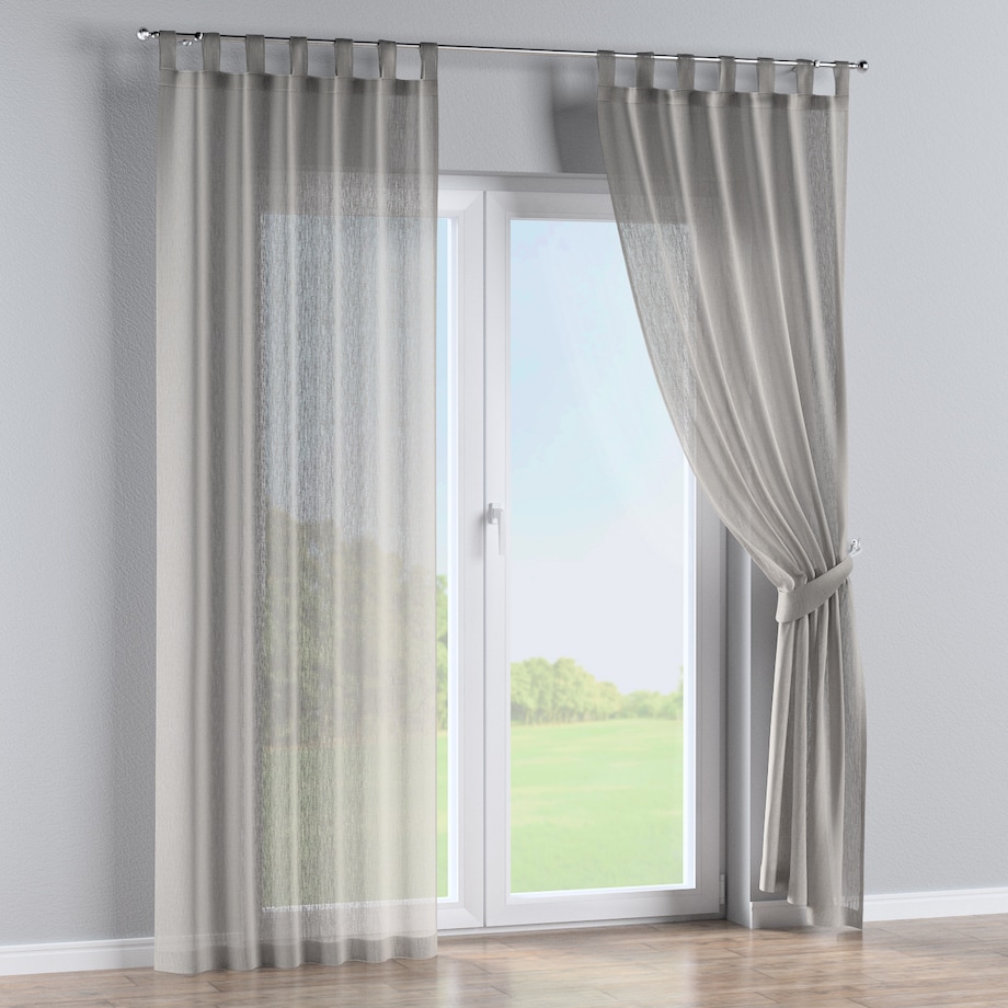 Zasłona na szelkach 1 szt. 130x245 jasno beżowy