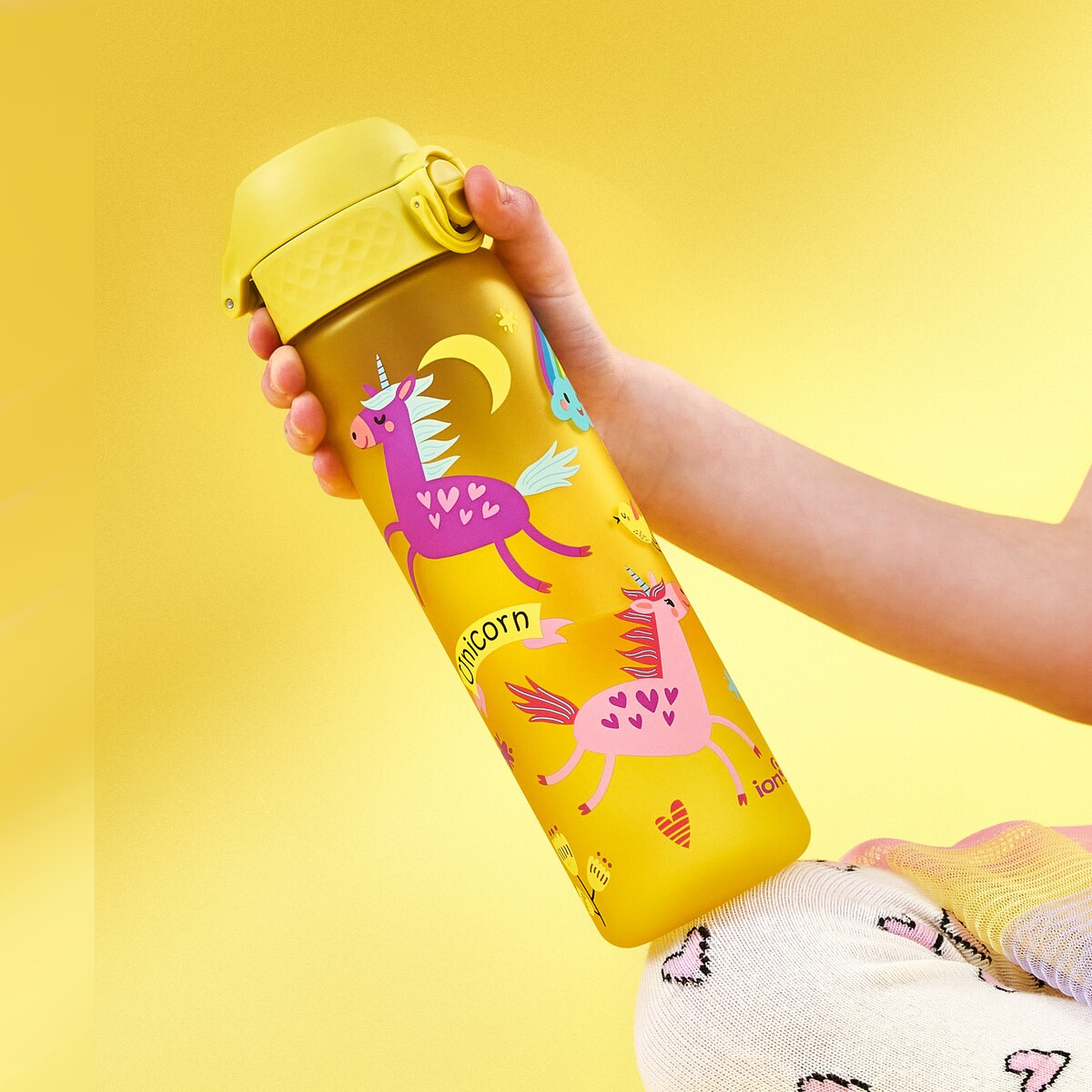Butelka ION8 I8RF500PYUNIC Unicorns (Yellow)