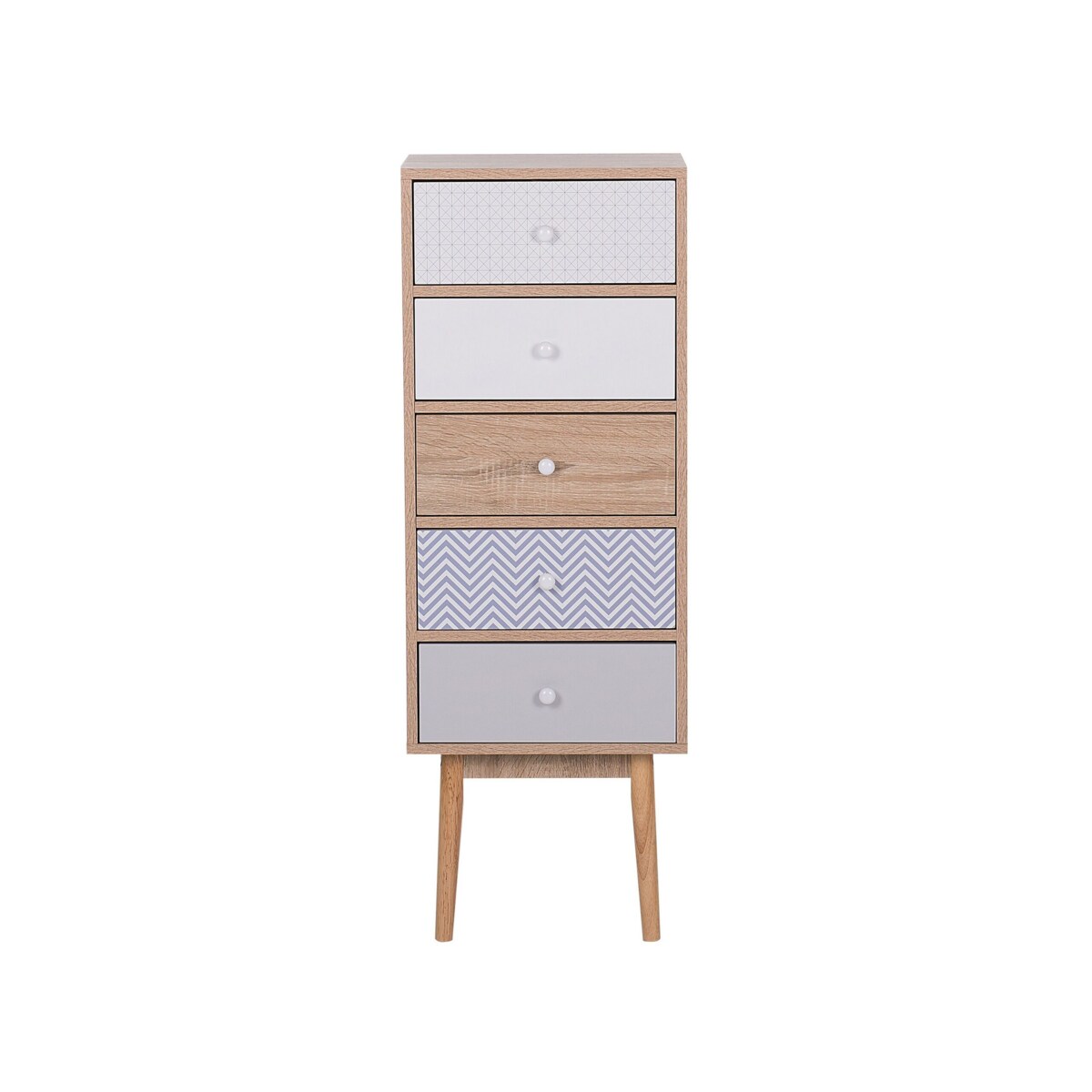 Komoda 5 szuflad FOLEY Kolorowy