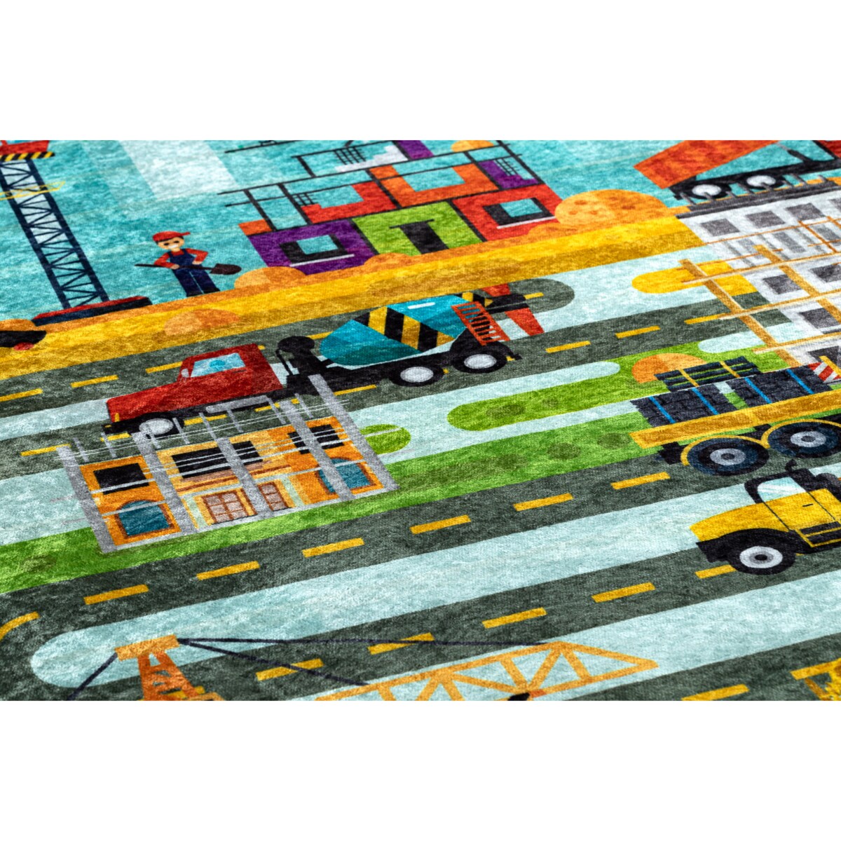 Dywan do prania JUNIOR 52105.801 Plac budowy, 200x290 cm