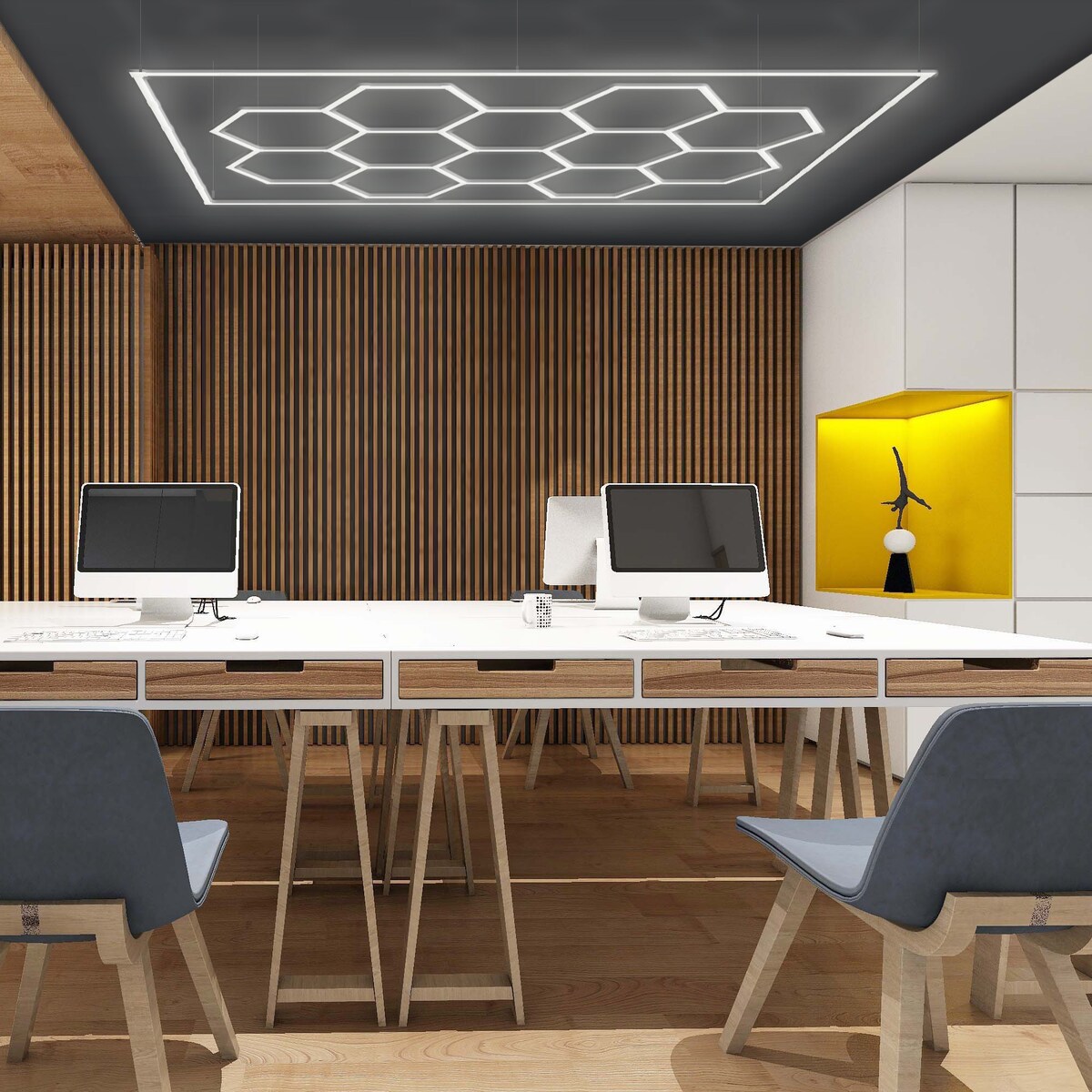 Plafon Light Prestige Geometric biały LED 4000K 1 szt.