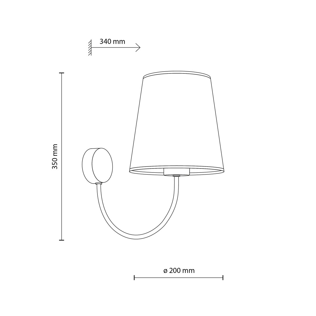 Kinkiet TK Lighting CANDI SABIA 11071 beżowy E27 – elegancka lampa ścienna do salonu, sypialni i korytarza