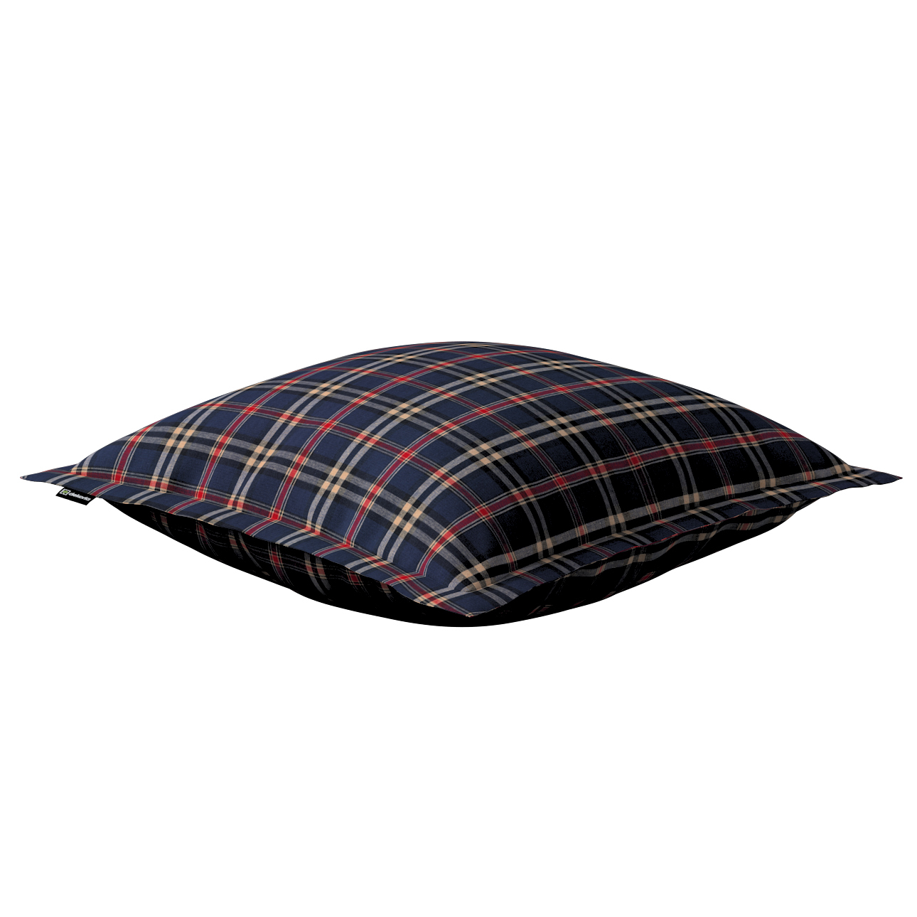 Poszewka Mona na poduszkę 45x45 granatowo-czerwona kratka