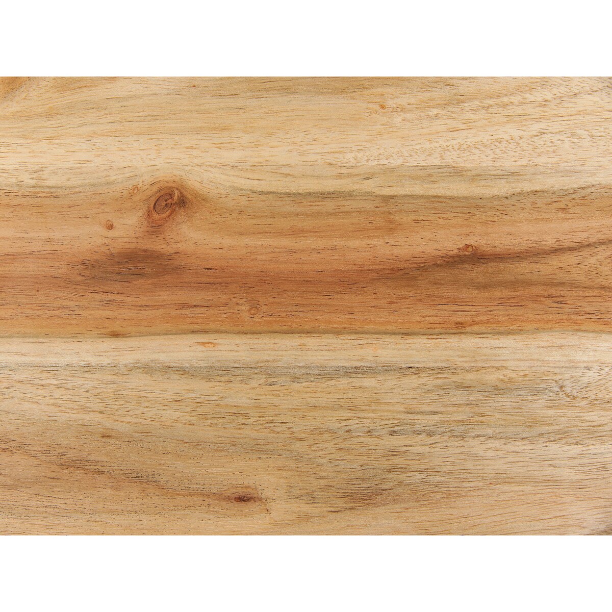 Stolik pomocniczy metalowy jasne drewno z białym OASIS