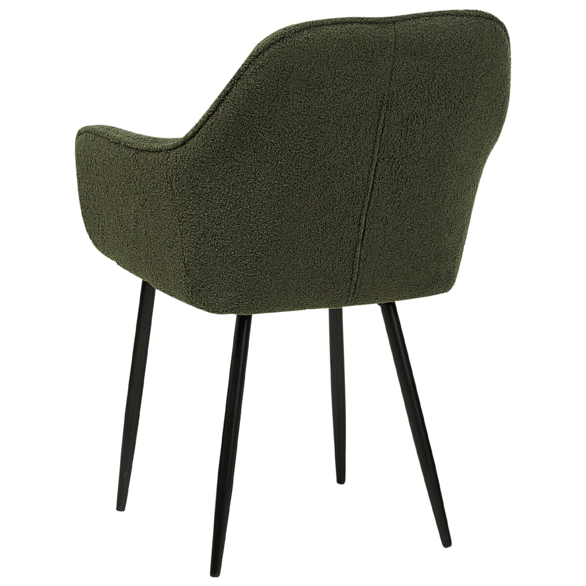 Zestaw 2 krzeseł do jadalni boucle ciemnozielone ALDEN