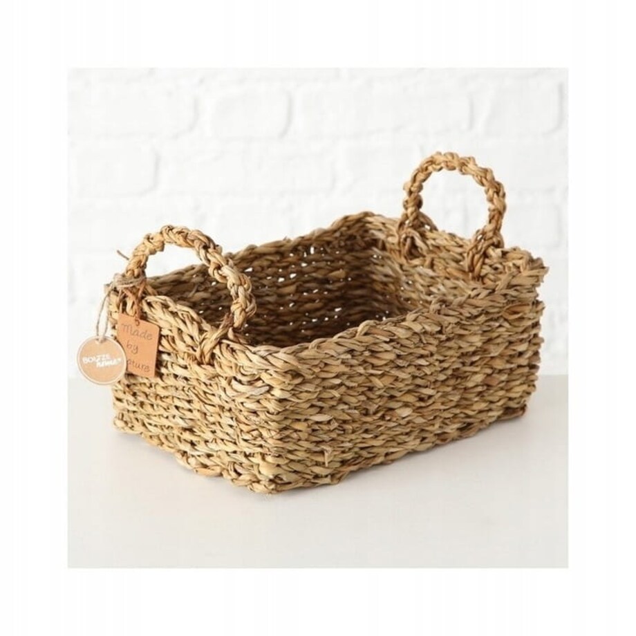 Kosz pleciony SOPHY z uchwytami M-33x24xm