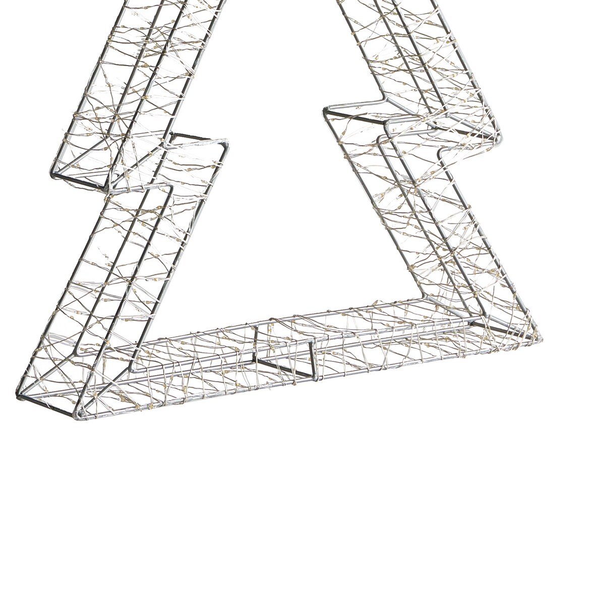 Dekoracja ogrodowa LED AKERAN Choinka 60 cm Srebrny
