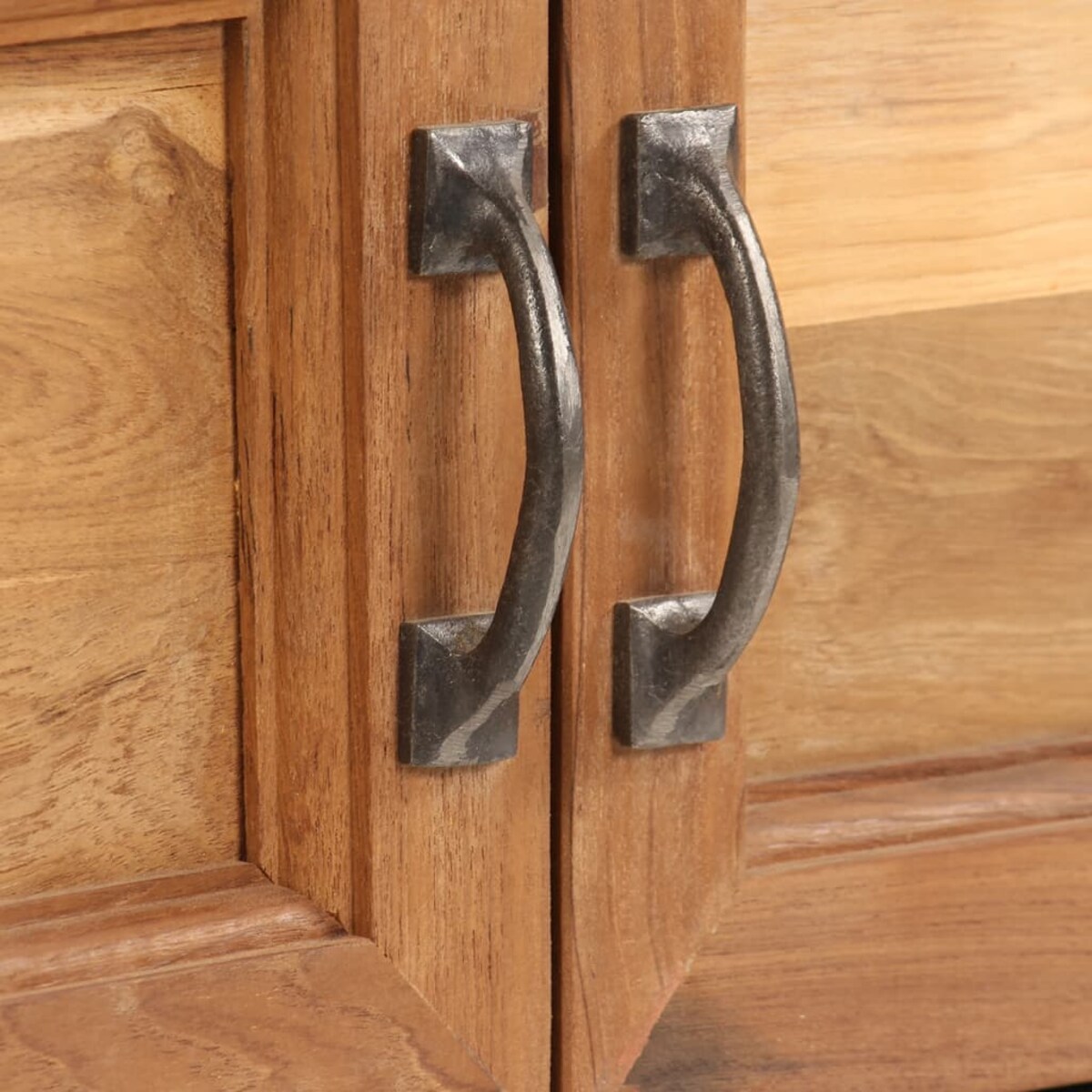 vidaXL Szafka TV, drewno tekowe z recyklingu i stal, 120 x 30 x 40 cm