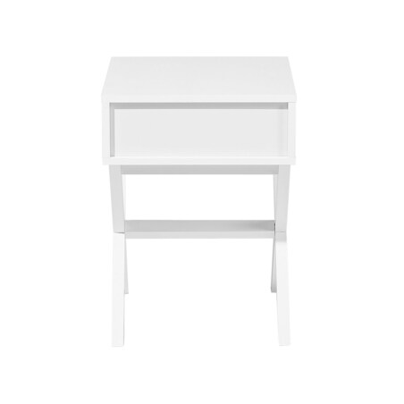 Stolik pomocniczy biały MONROE