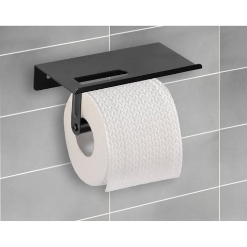 Uchwyt na papier toaletowy z półką na komórkę