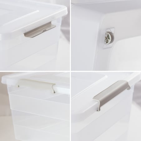 Pojemnik Plastikowy Pudełko Plastikowe Z Pokrywką Na Kółkach Pudło Box 40L