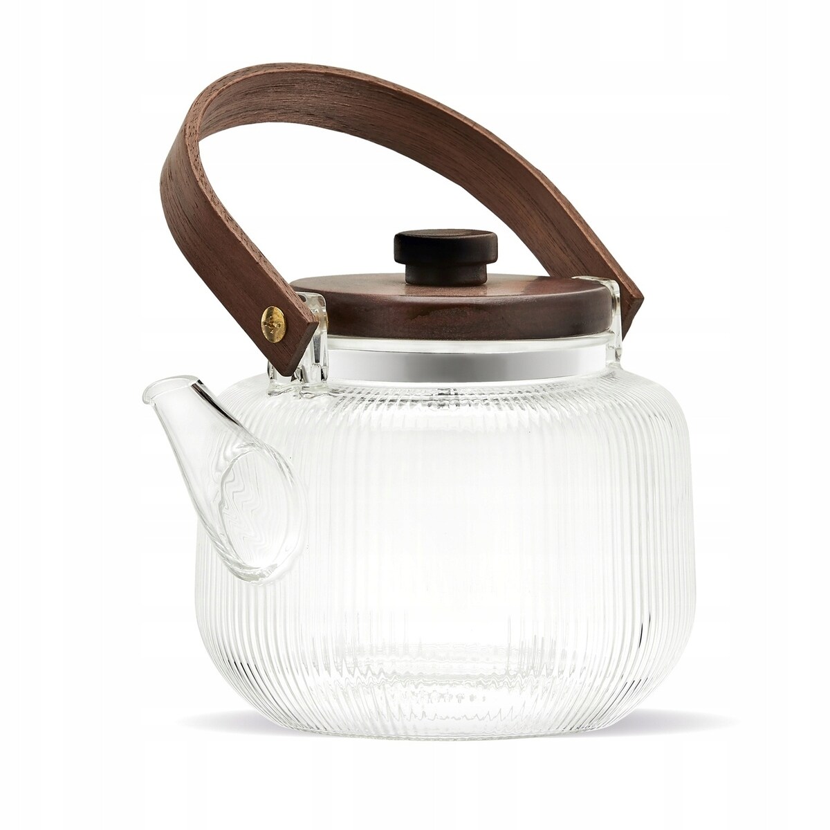 Dzbanek do herbaty ZIOŁA ze szklanym zaparzaczem w środku 1L rączka box