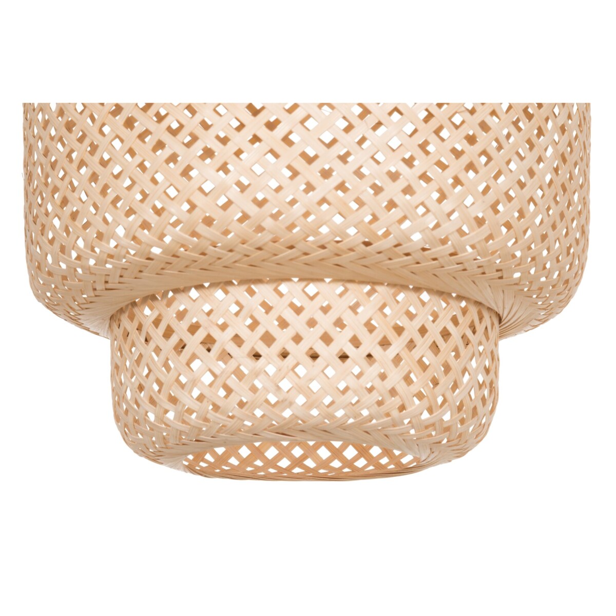 Lampa sufitowa z bambusowej plecionki, Ø 30 cm