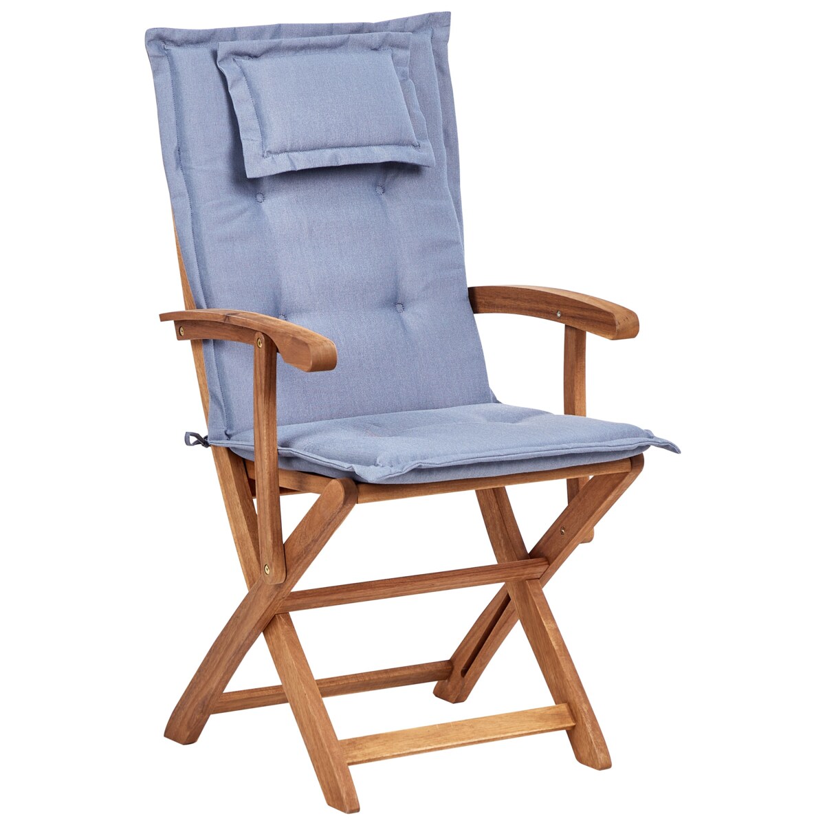 Krzesło ogrodowe Zestaw 2 Drewno Niebieski MAUI II