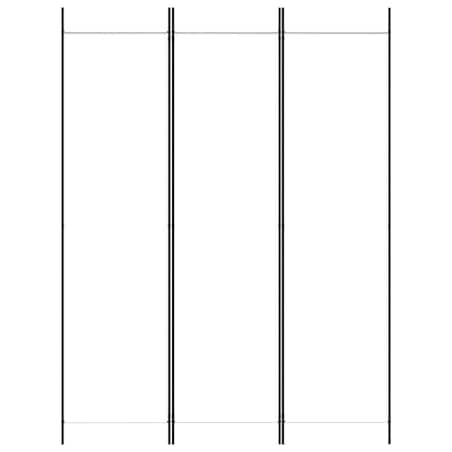 vidaXL Parawan 3-panelowy, biały,150x200 cm, tkanina