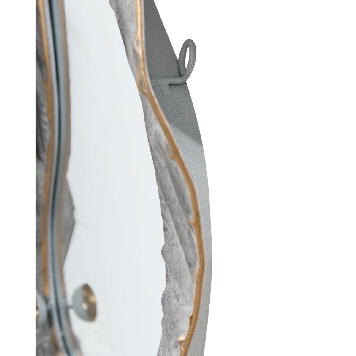 Lustro ścienne LINAS 51 cm 67 cm Szary