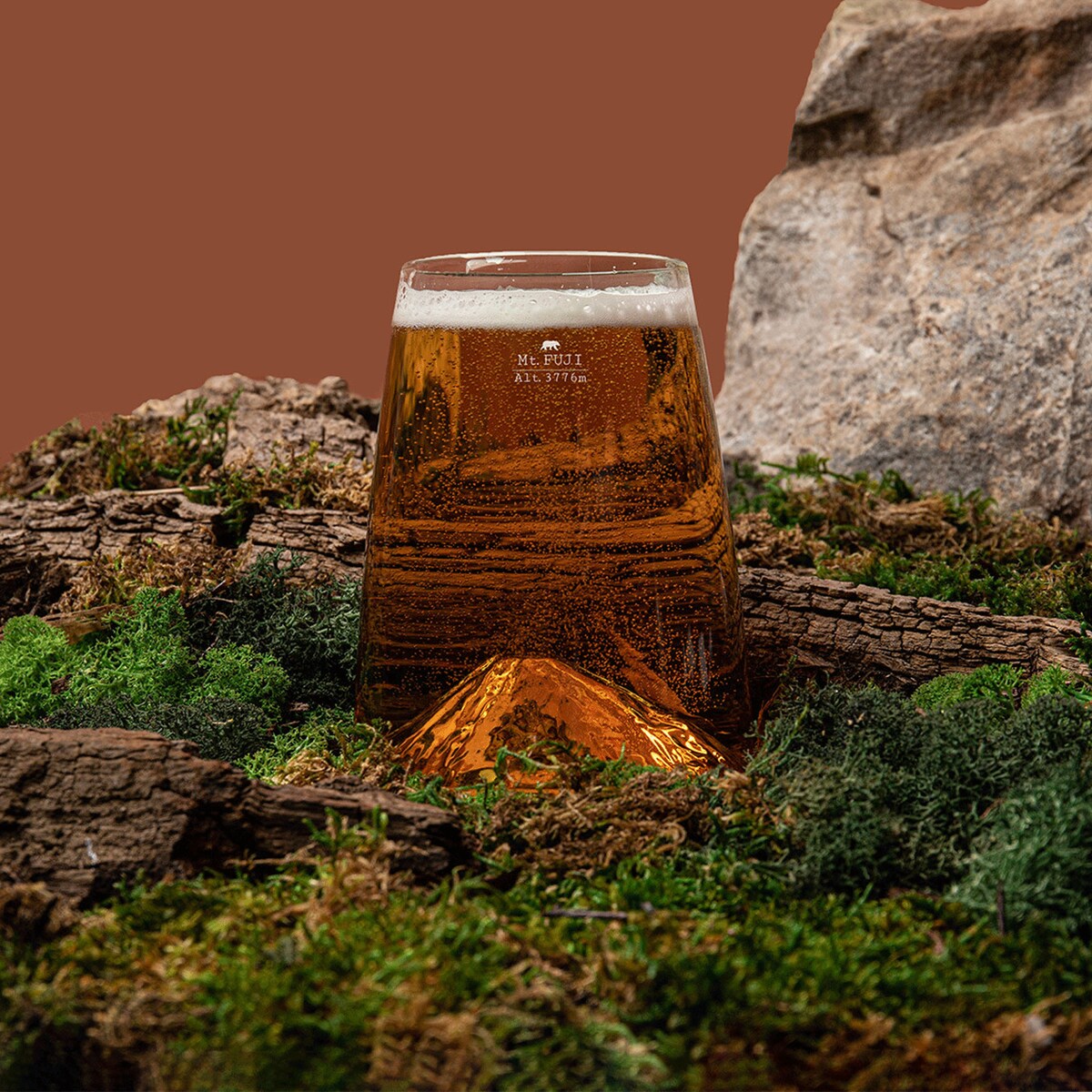 Szklanka Long Drink - Topographic - Fuji