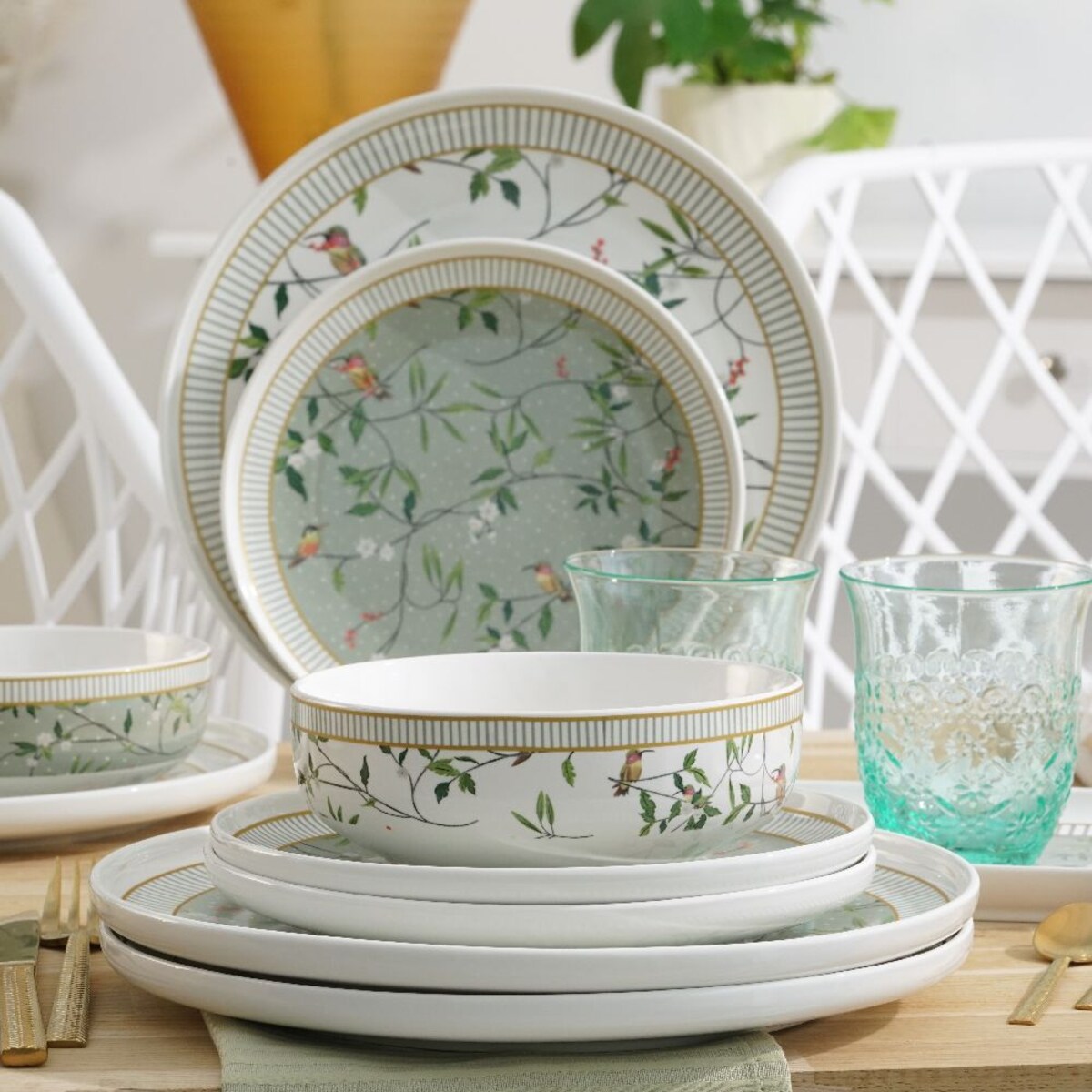 VILLA ITALIA Serwis obiadowy porcelanowy na 6 osób NORIKO mix