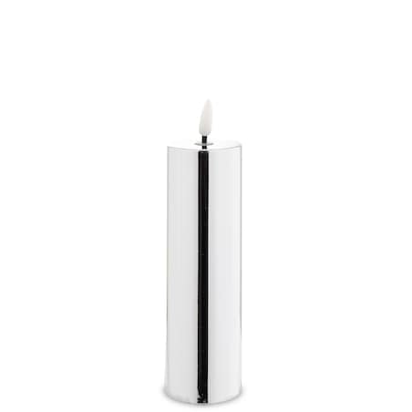 Świeca LED z tworzywa sztucznego 19x5x5 cm LYS srebrna
