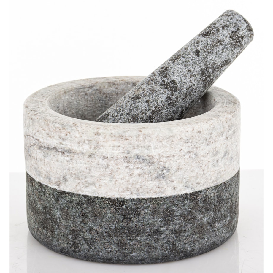 Moździerz kuchenny marmurowy dwukolorowy Ø 14x7 cm BICOLORE