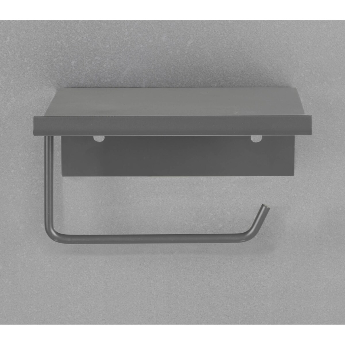 Metalowy uchwyt na papier z półeczką DESULO